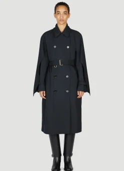 Cotness Double-Breasted Trench Coat