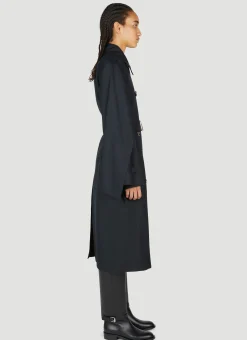 Cotness Double-Breasted Trench Coat