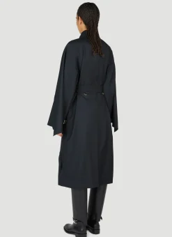 Cotness Double-Breasted Trench Coat