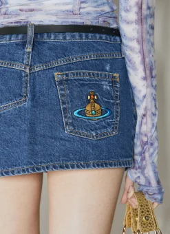 Crewe Foam Micro Mini Skirt