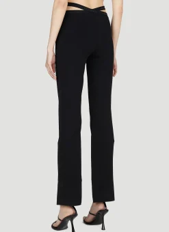Criss Cross Logo Pants