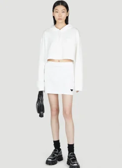 Cropped Hooded Sweatshirt