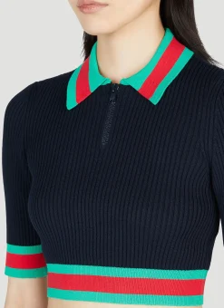 Cropped Polo Top