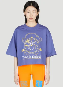Cropped Print T-Shirt