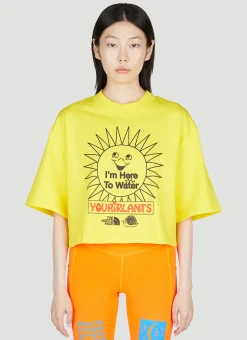 Cropped Print T-Shirt