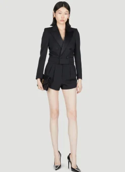 Cropped Tuxedo Blazer