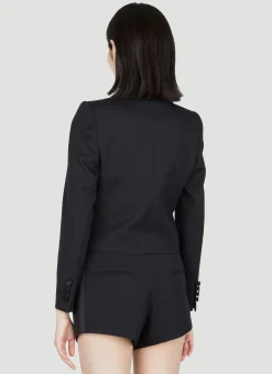 Cropped Tuxedo Blazer