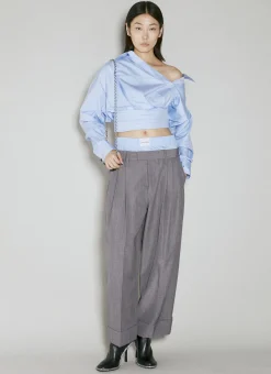 Cropped Wrapped Shirt
