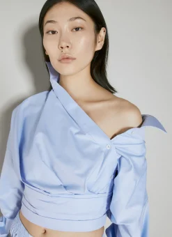Cropped Wrapped Shirt