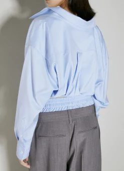 Cropped Wrapped Shirt