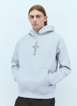 Cross Logo Print Hooded Sweatshirt