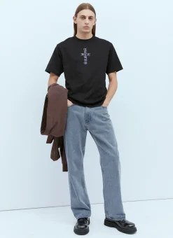 Cross Logo Print T-Shirt