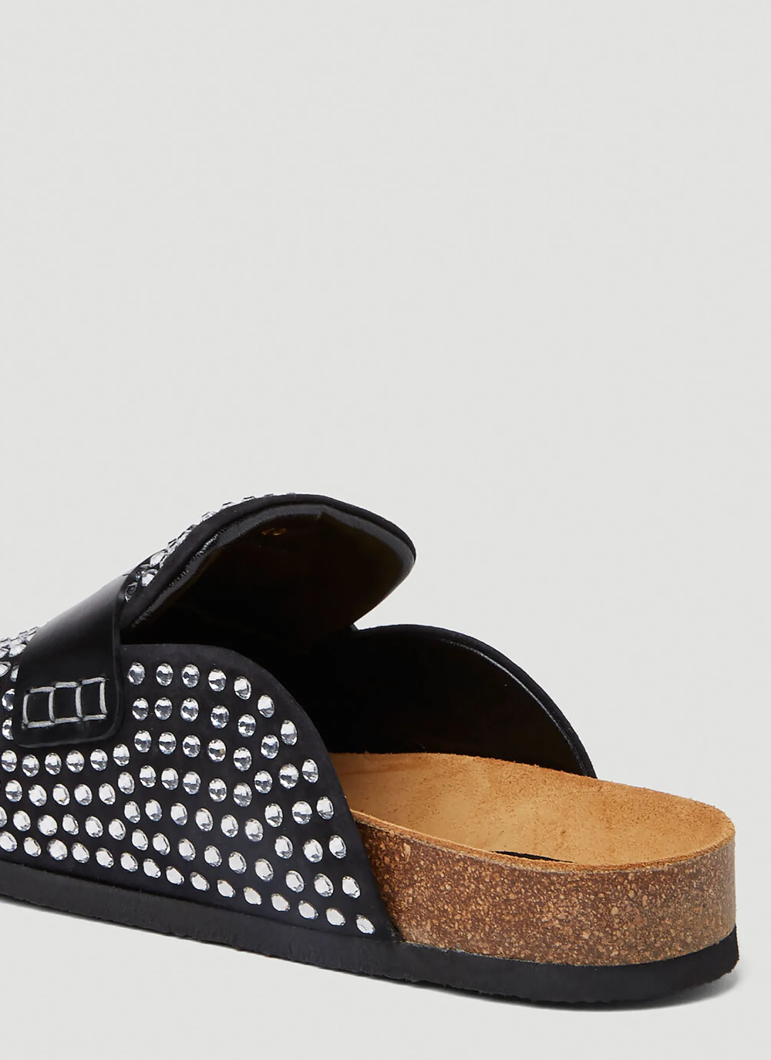 Crystal Backless Penny Loafers