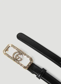 Crystal Double G Buckle Belt