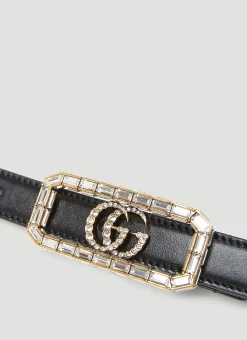 Crystal Double G Buckle Belt