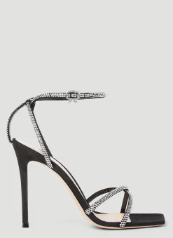 Crystal Embellished High Heel Sandals