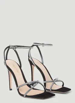 Crystal Embellished High Heel Sandals