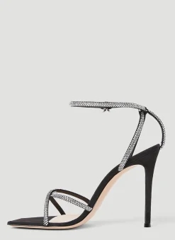 Crystal Embellished High Heel Sandals