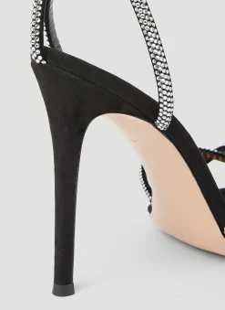 Crystal Embellished High Heel Sandals