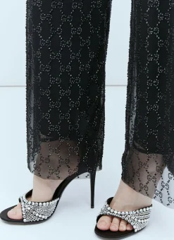 Crystal Embellished High Heel Sandals