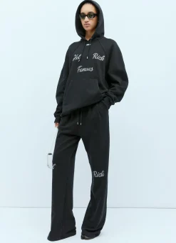 Crystal Embellished Hooded Sweatershirt