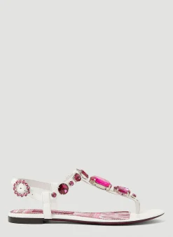 Crystal Embellished Majolica Sandals