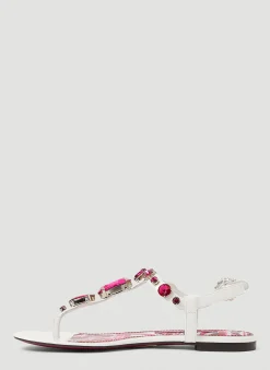 Crystal Embellished Majolica Sandals