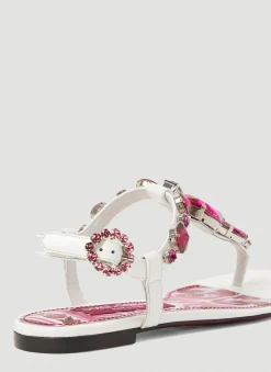 Crystal Embellished Majolica Sandals