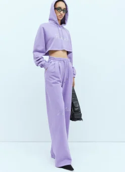 Crystal Embellished Track Pants