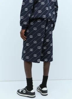 Crystal Interlocking G Shorts