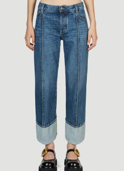 Curved Hem Jeans