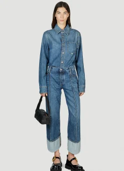 Curved Hem Jeans