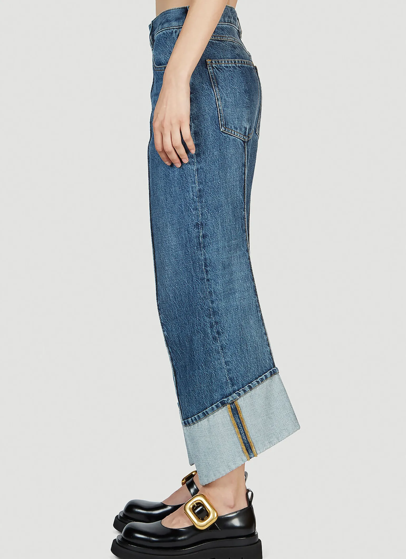 Curved Hem Jeans