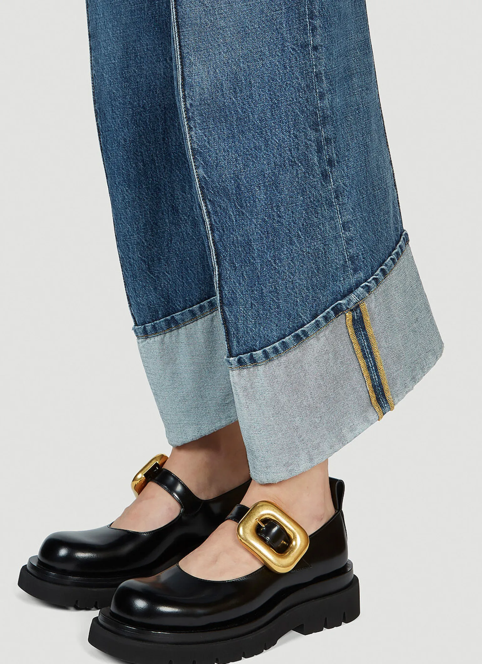 Curved Hem Jeans