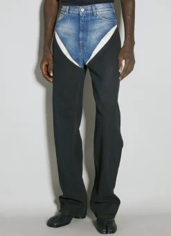 Cut Out Denim Jeans