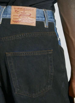 Cut Out Denim Jeans