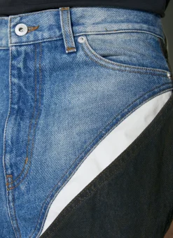 Cut Out Denim Jeans