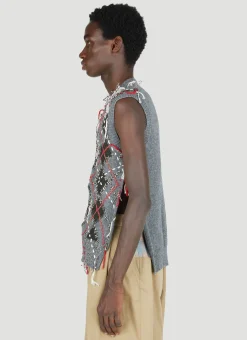 Cut-Out Knit Gilet