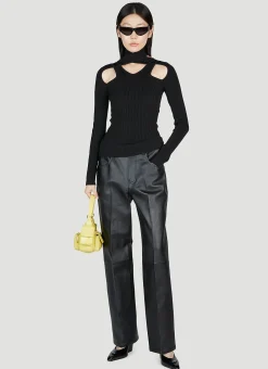 Cut-Out Knit Sweater