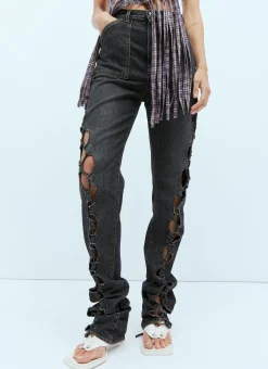 Cut-Out Mom Denim Jeans