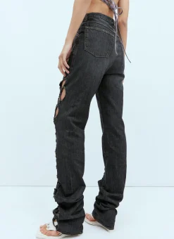 Cut-Out Mom Denim Jeans