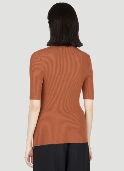 Danae Ribbed Polo Shirt