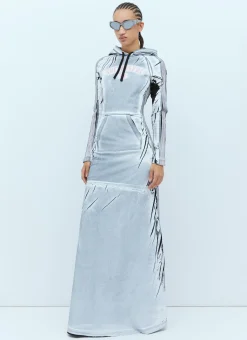 D-Aral Hooded Maxi Dress