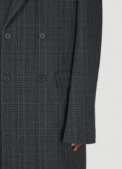 Deconstructed Check Coat