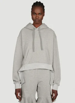 Deconstructed Hem Cropped Sweatshirt