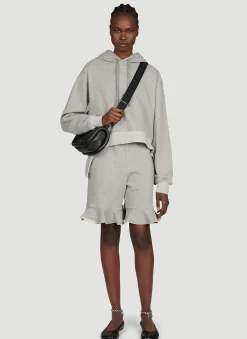 Deconstructed Hem Cropped Sweatshirt