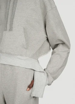 Deconstructed Hem Cropped Sweatshirt