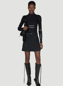 Deconstructed Mini Skirt