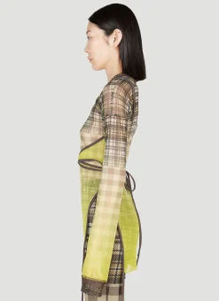 Deconstructed Plaid Top