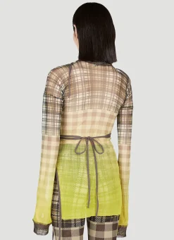 Deconstructed Plaid Top
